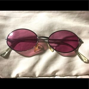 pink glasses